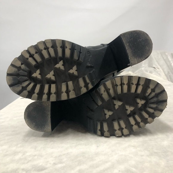 Hot topic black chunky platform combat Boots size 6 - Picture 6 of 15